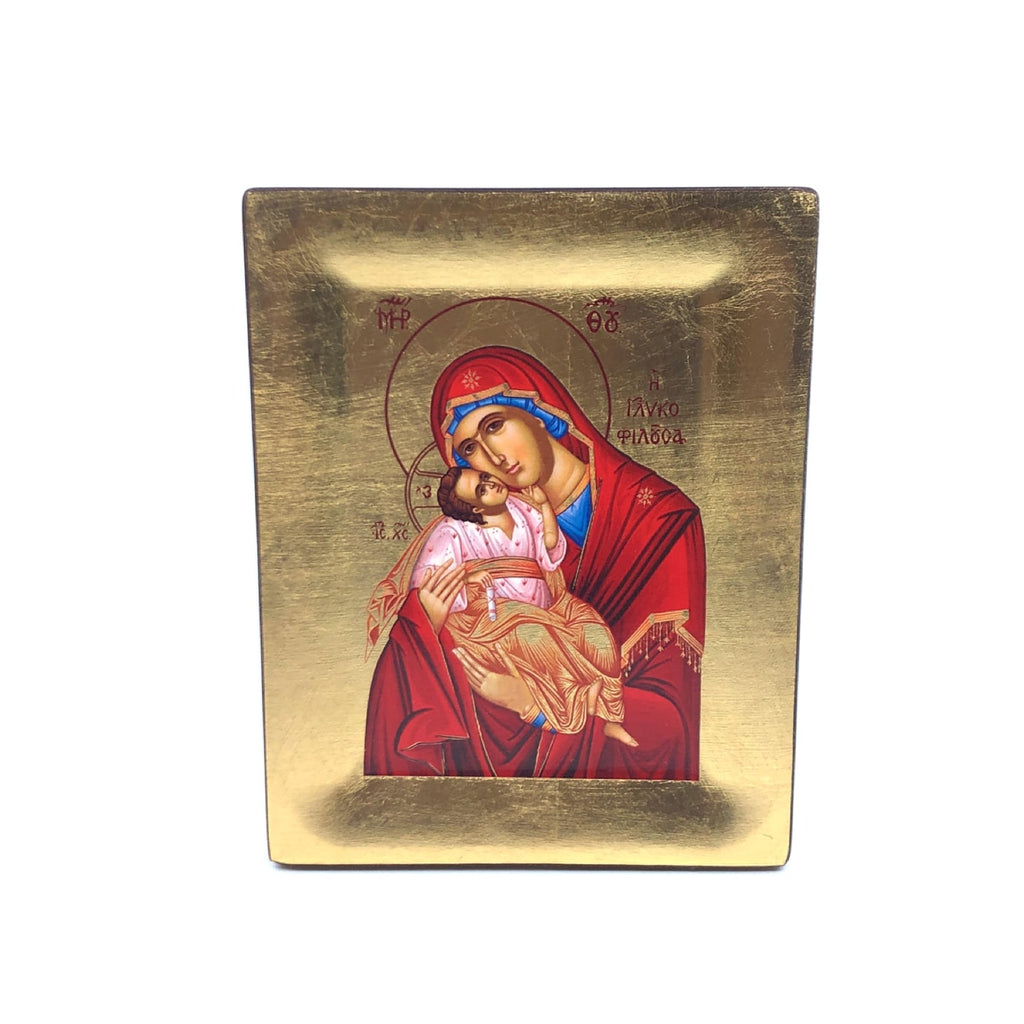 Virgin Mary wood gold leaf vladimirskaya - galleria Mariana