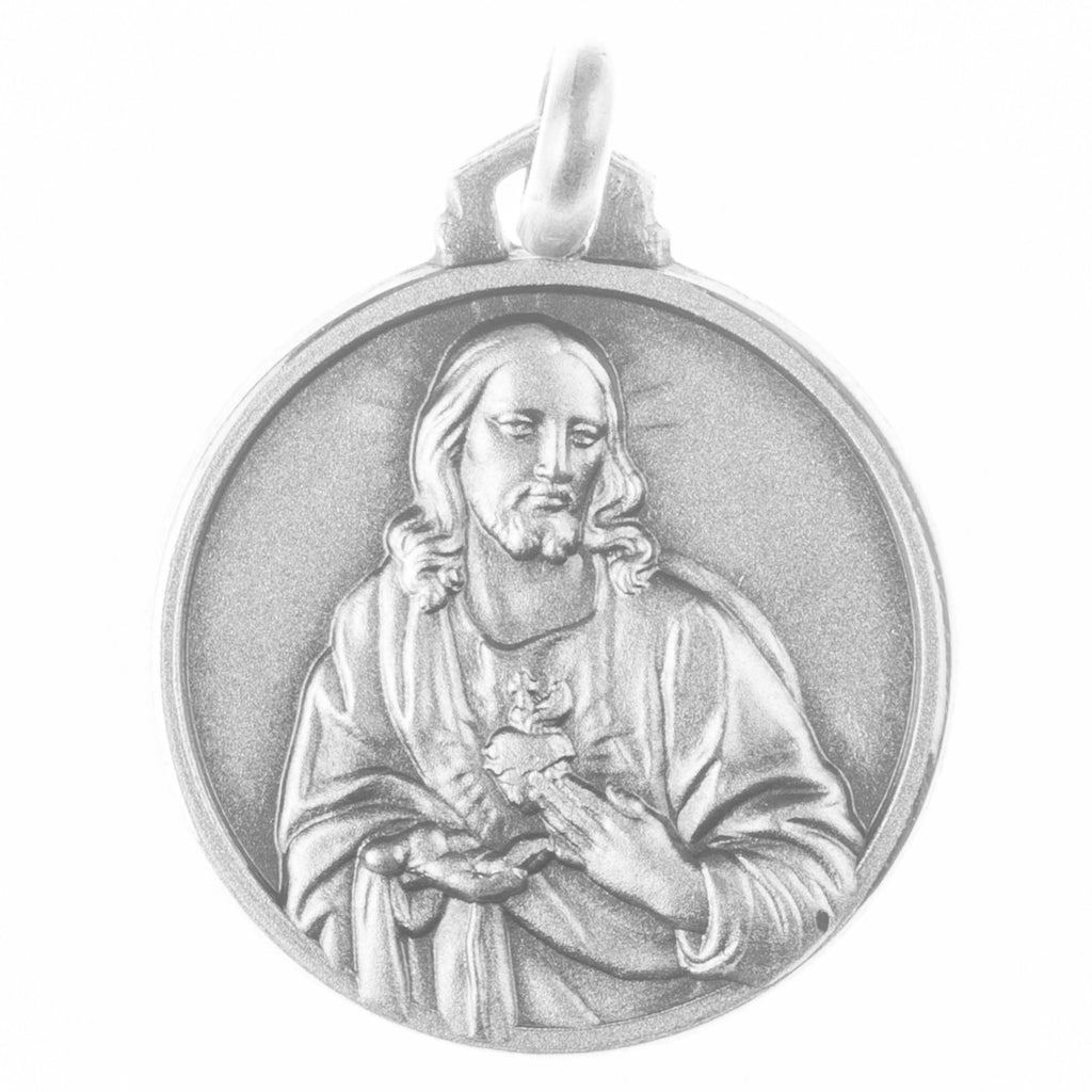 SILVER MEDAL OF SACRED HEART OF JESUS - Nuova Galleria Mariana s.r.l - 1