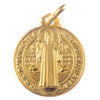 SILVER GOLD PLATED MEDAL OF SAINT BENEDICT - Nuova Galleria Mariana s.r.l - 1