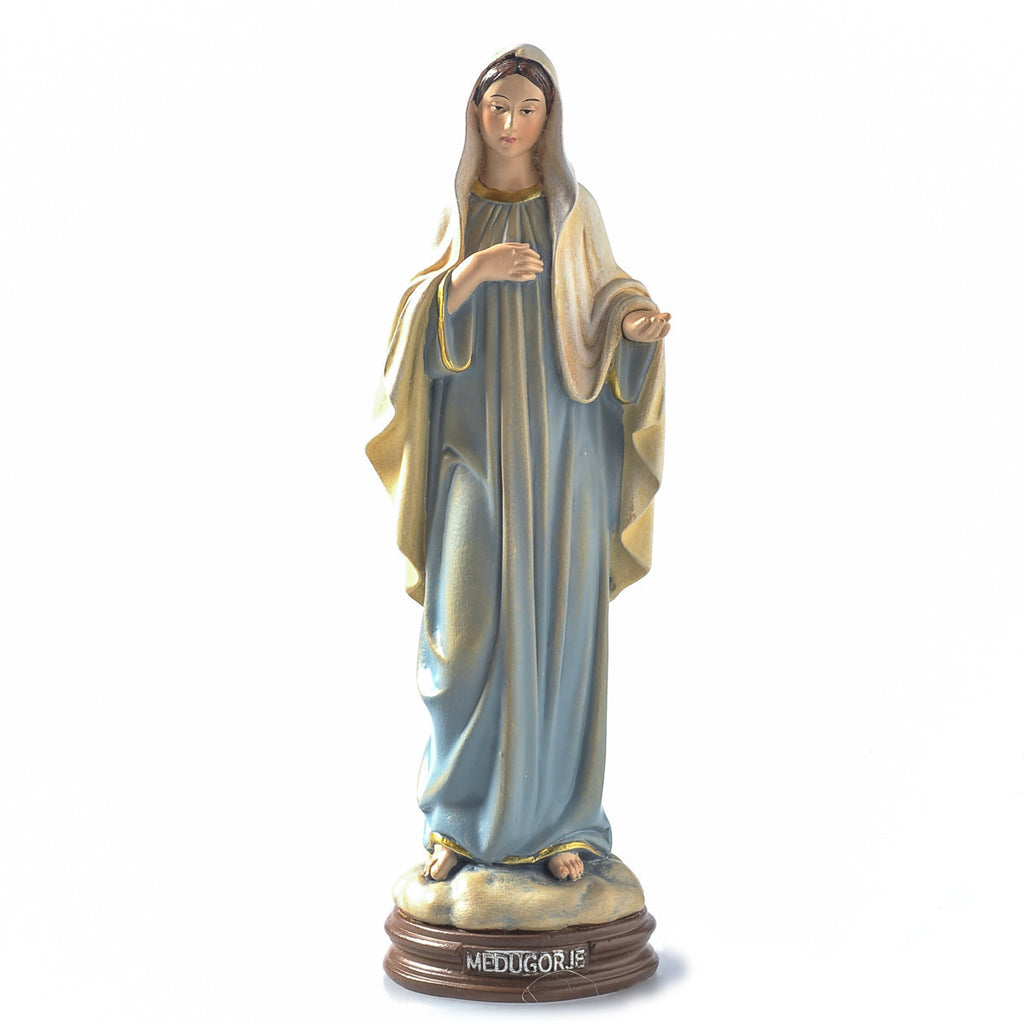 DOLFI® WOOD OUR LADY OF MEDJUGORJE STATUE - Galleria Mariana - 1
