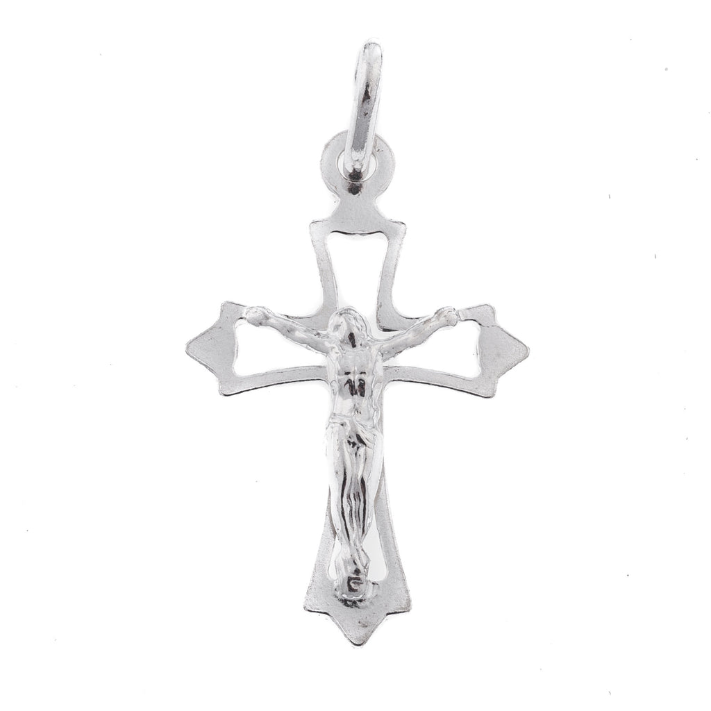 Ciondolo con croce in argento di 25 mm - Galleria Mariana