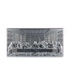 Relief in silver foil on wood of Last Supper - Galleria Mariana