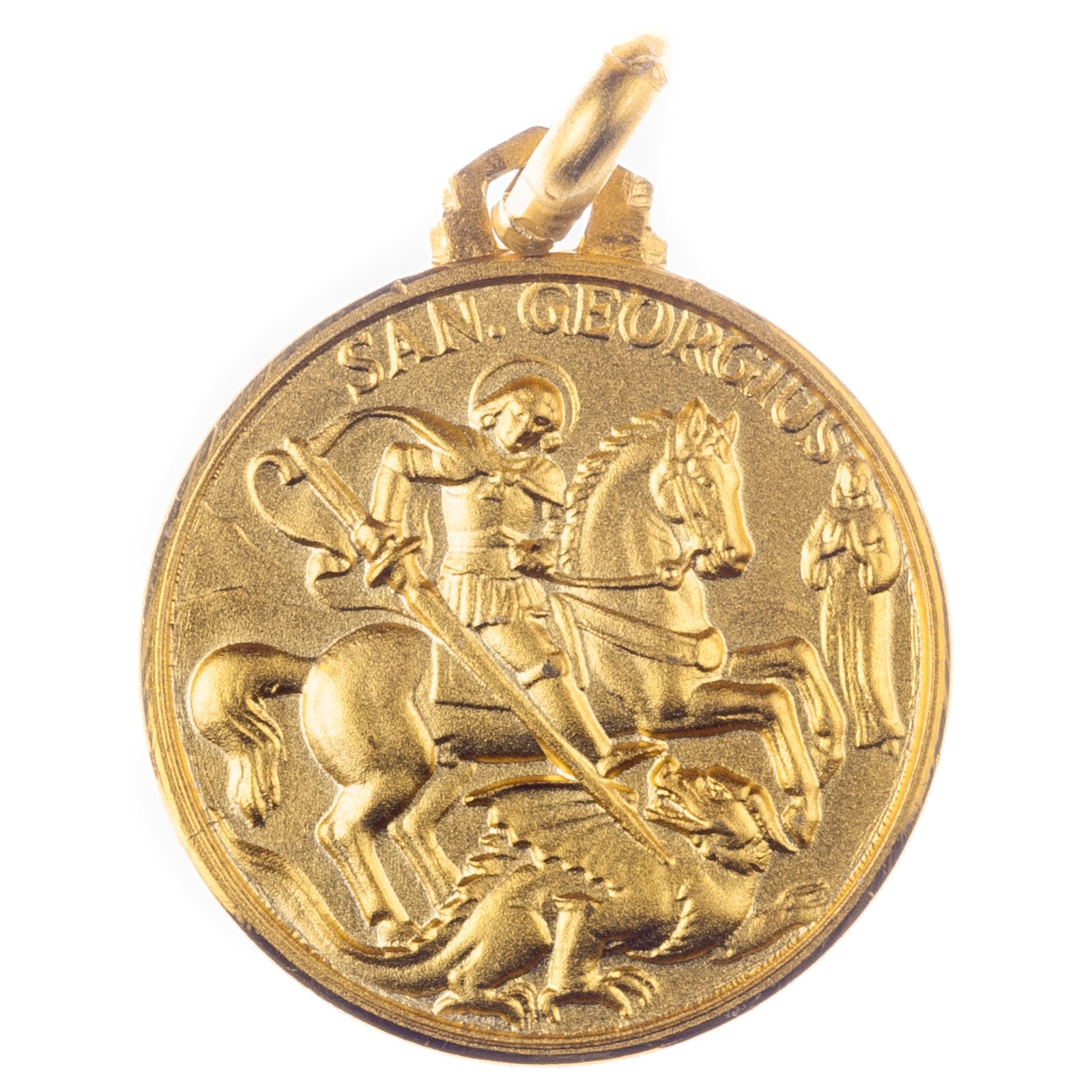 Medaglia Di San Giorgio In Argento 925 - Massiccio, Made In Italy, Con Scatola Regalo | Devozionale - Foto 6