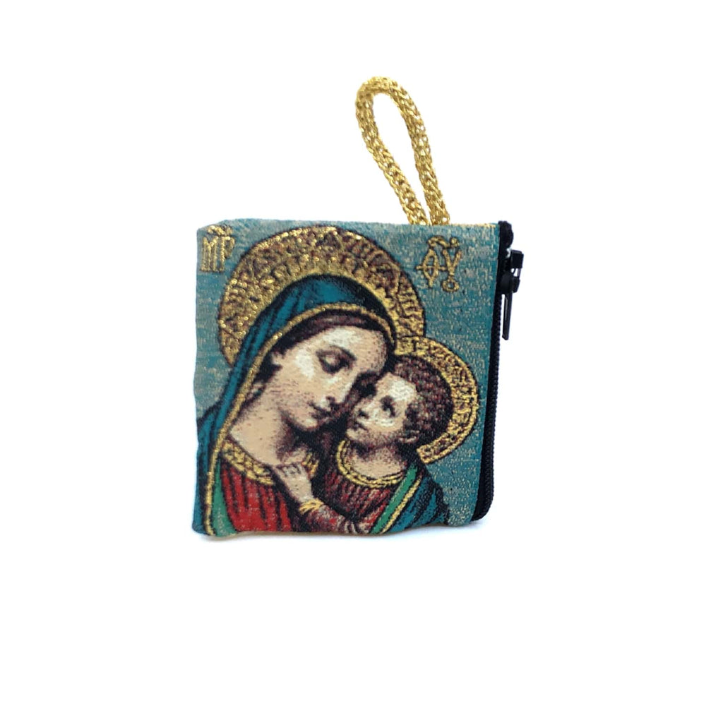 pochette canvas Virgin Mary baby Jesus - Galleria Mariana