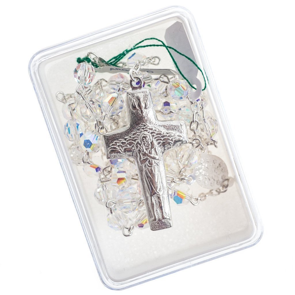 SILVER ROSARY WITH SWAROVSKI® CRYSTALS Nuova Galleria Mariana s.r.l