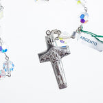 SILVER ROSARY WITH SWAROVSKI® CRYSTALS Nuova Galleria Mariana s.r.l