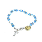 Sterling 925 silver bracelet light blue - Galleria Mariana
