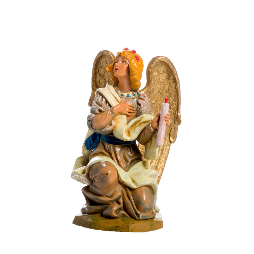Angelo in ginocchio per presepi Fontanini da 19 cm - Galleria Mariana 