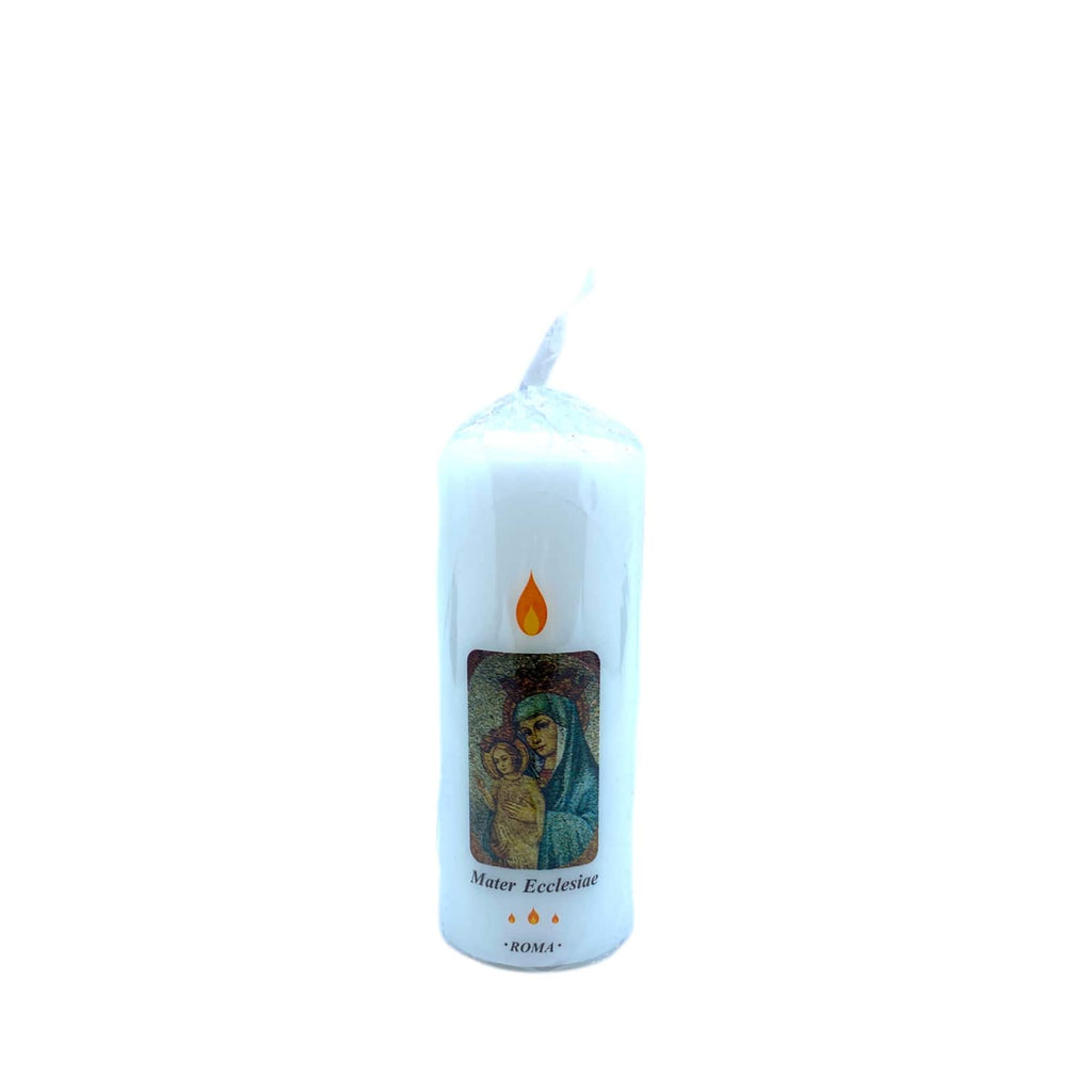 CANDLE MATER ECCLESIAE IN WHITE WAX