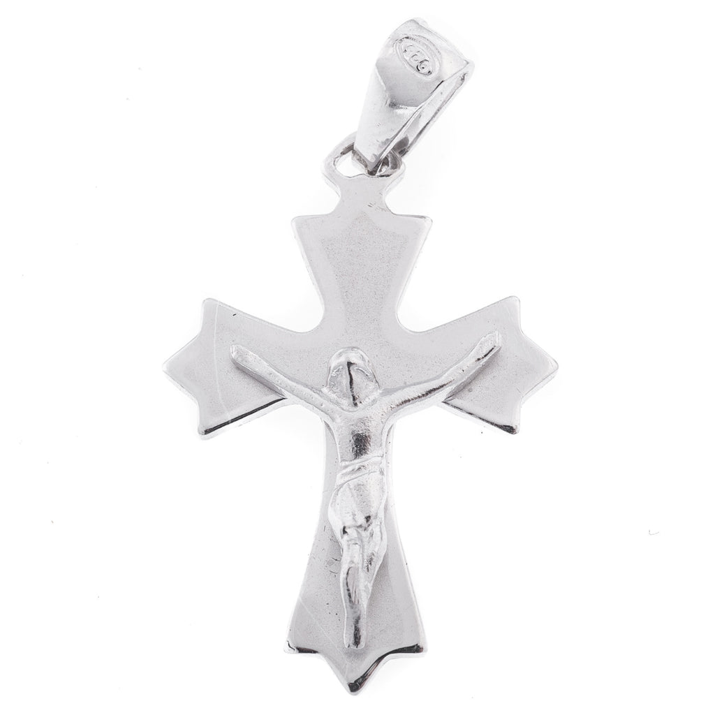 Ciondolo con croce in argento 19 mm - Galleria Mariana