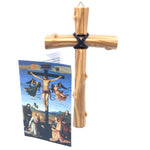 Olive wood cross and booklet - Galleria Mariana