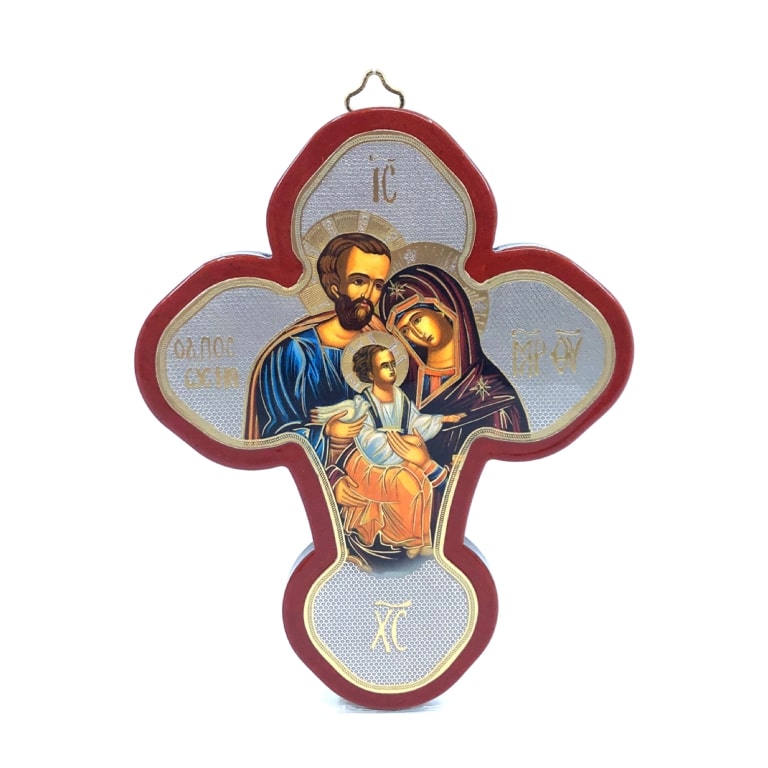 Wood cross of Holy family - Galleria Mariana
