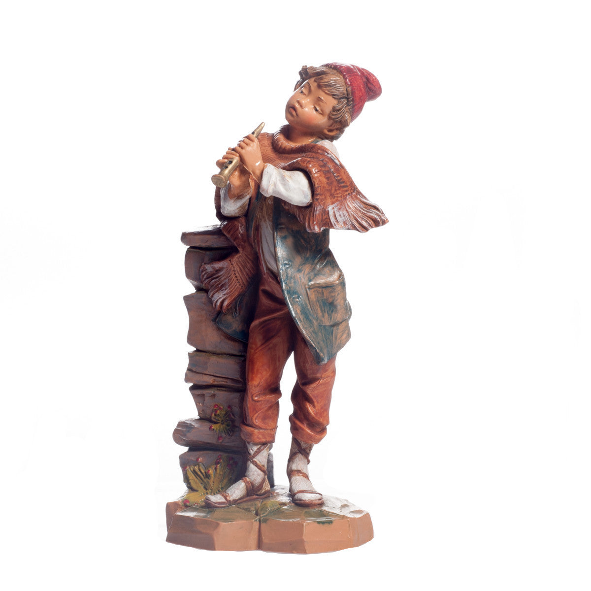 Particolare Flautista n. 338 per presepe Fontanini di 19 cm - Galleria Mariana