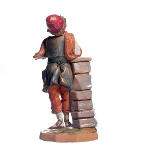 Retro Flautista n. 338 per presepe Fontanini di 19 cm - Galleria Mariana