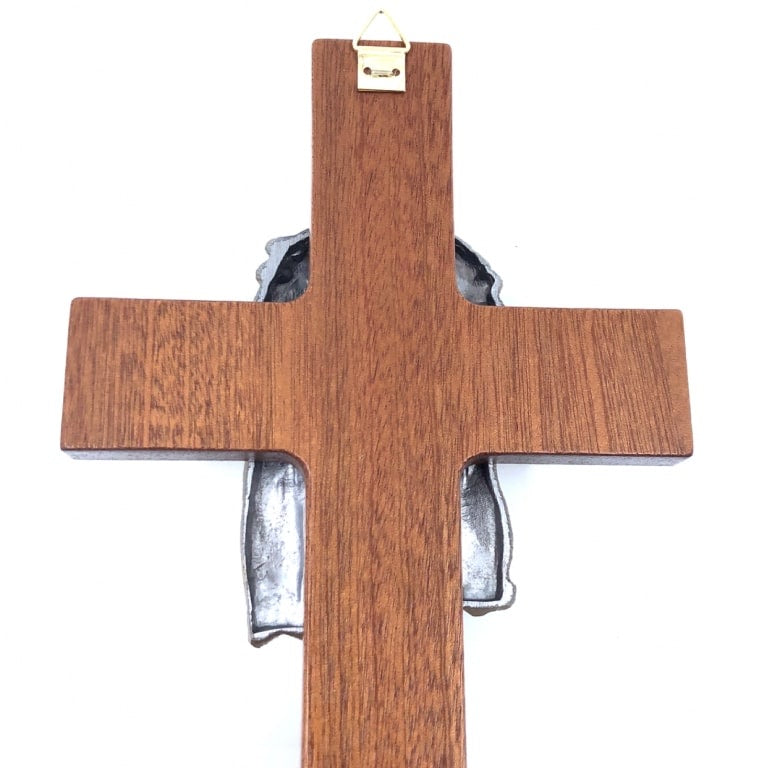 Cross wood Jesus crowned thorns - Galleria Mariana