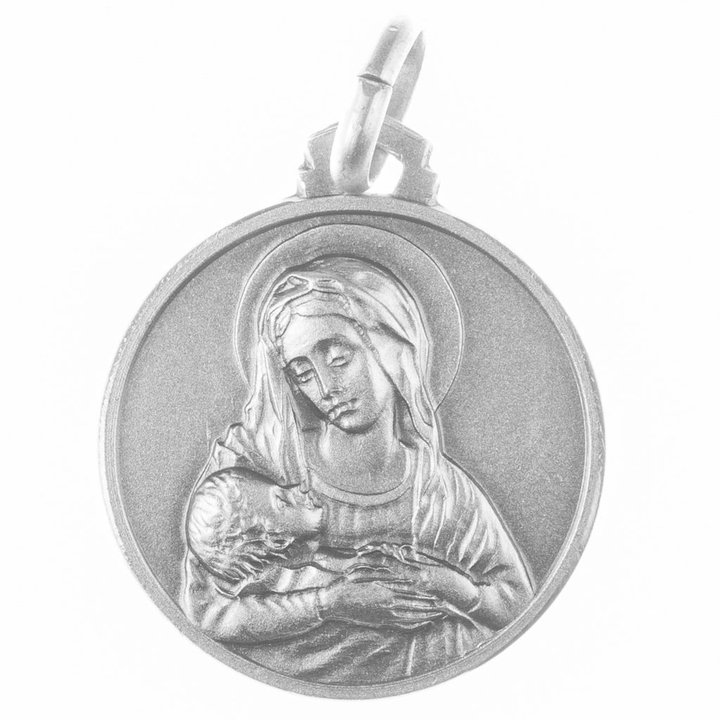 Medaglia d'argento della Vergine con Bambino - Galleria Mariana