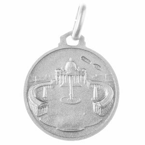 Retro Medaglia d'argento di Papa Francesco - Galleria Mariana