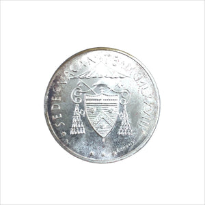 Retro Moneta d'argento da 500 Lire Sede Vacante 1978 - Galleria Mariana