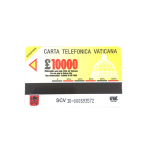 Retro Scheda telefonica della Città del Vaticano n. 30 - Galleria Mariana