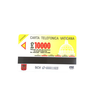 Retro Scheda telefonica della Città del Vaticano n. 67 - Galleria Mariana