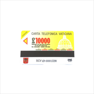 Retro Scheda telefonica della Città del Vaticano n. 69 - Galleria Mariana