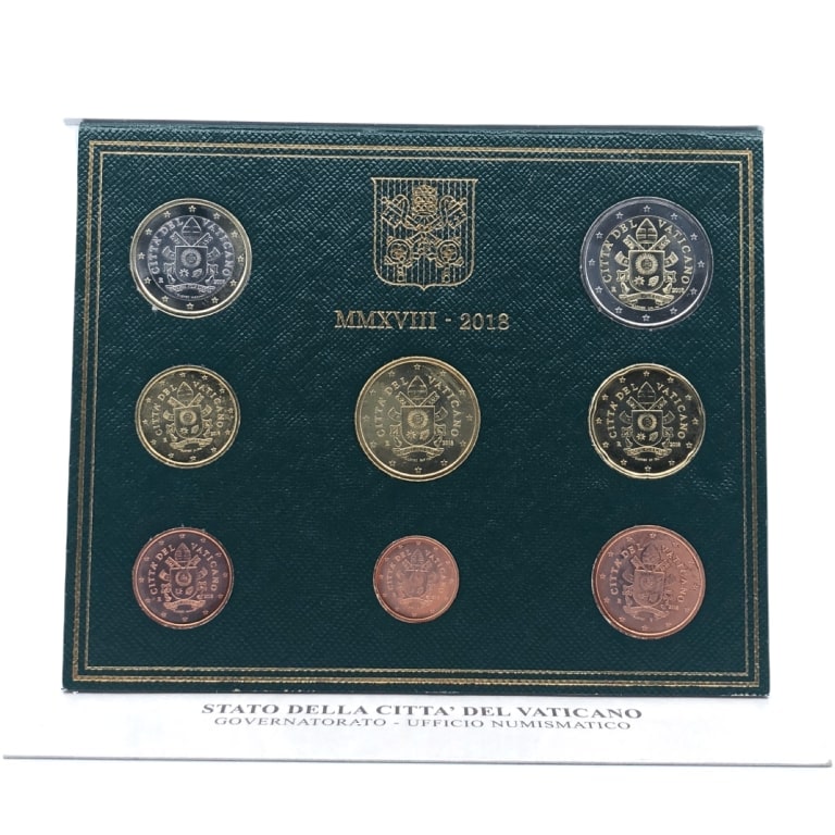 Serie divisionale del Vaticano di monete in Euro 2018 - Galleria Mariana