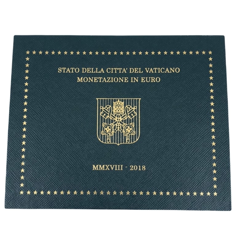 Scatola Serie divisionale del Vaticano di monete in Euro 2018 - Galleria Mariana